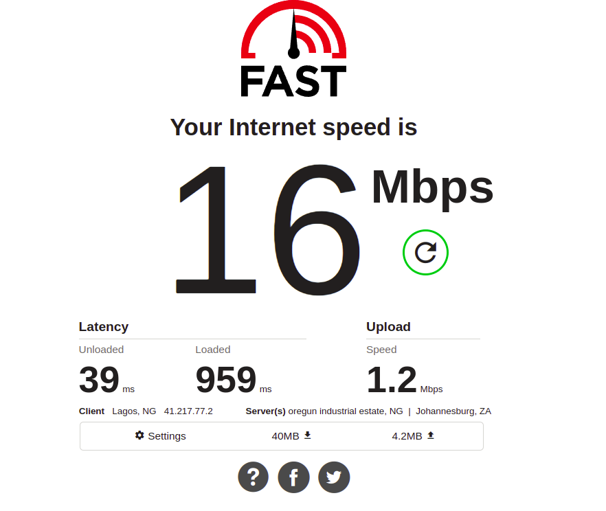 router speed test