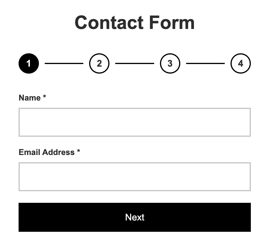 form example in Webflow