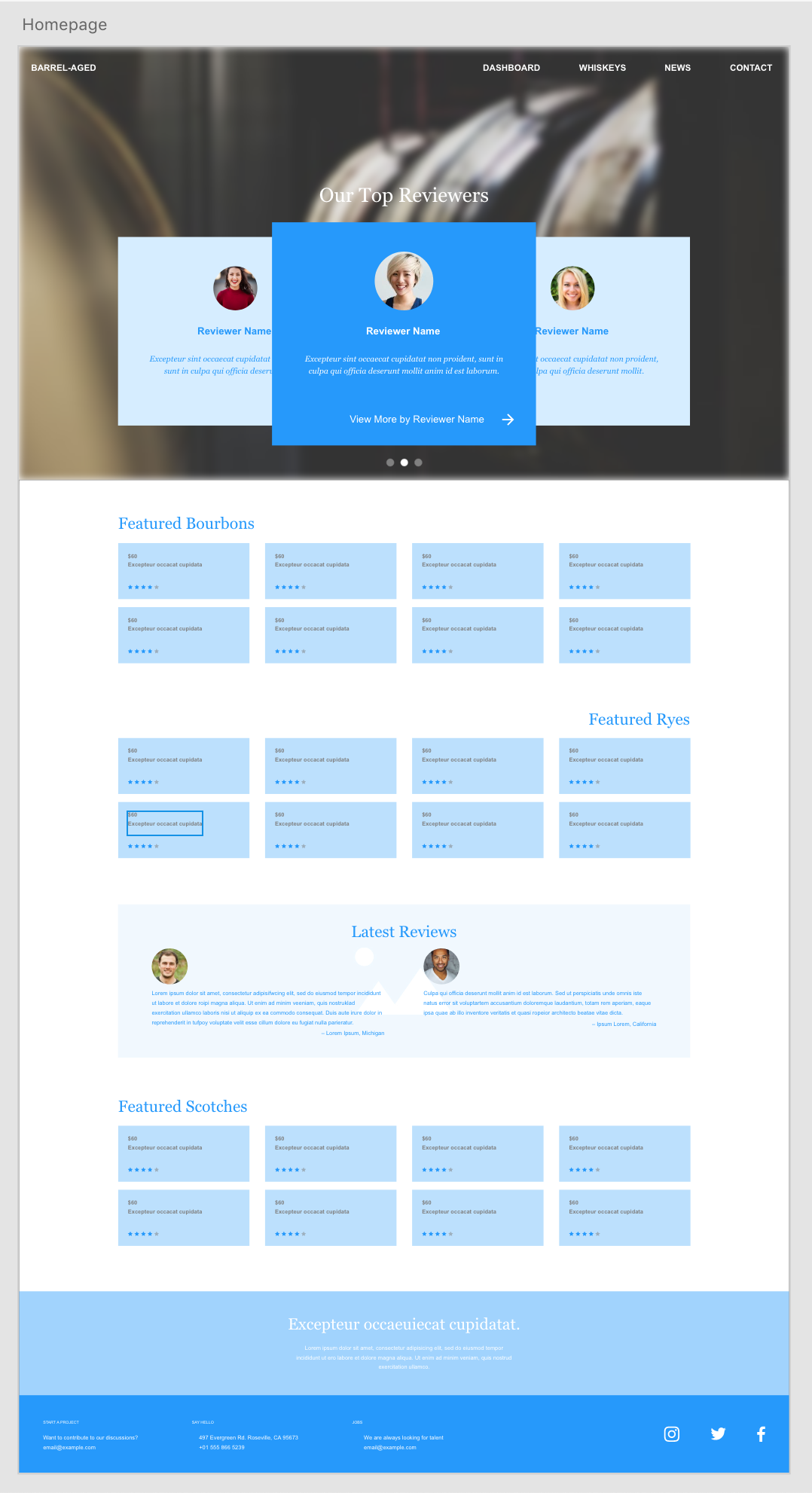 Landing Wireframe