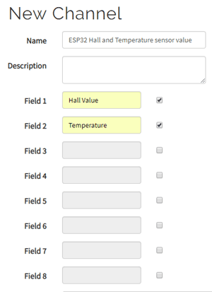  Start New Channel on ThingSpeak for ESP32