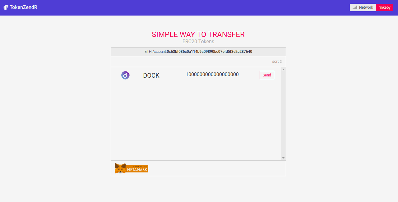 Easy Way To Transfer ERC20 Tokens