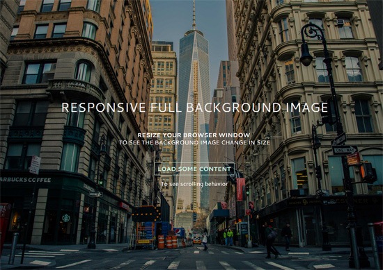 Responsive Full Background Image