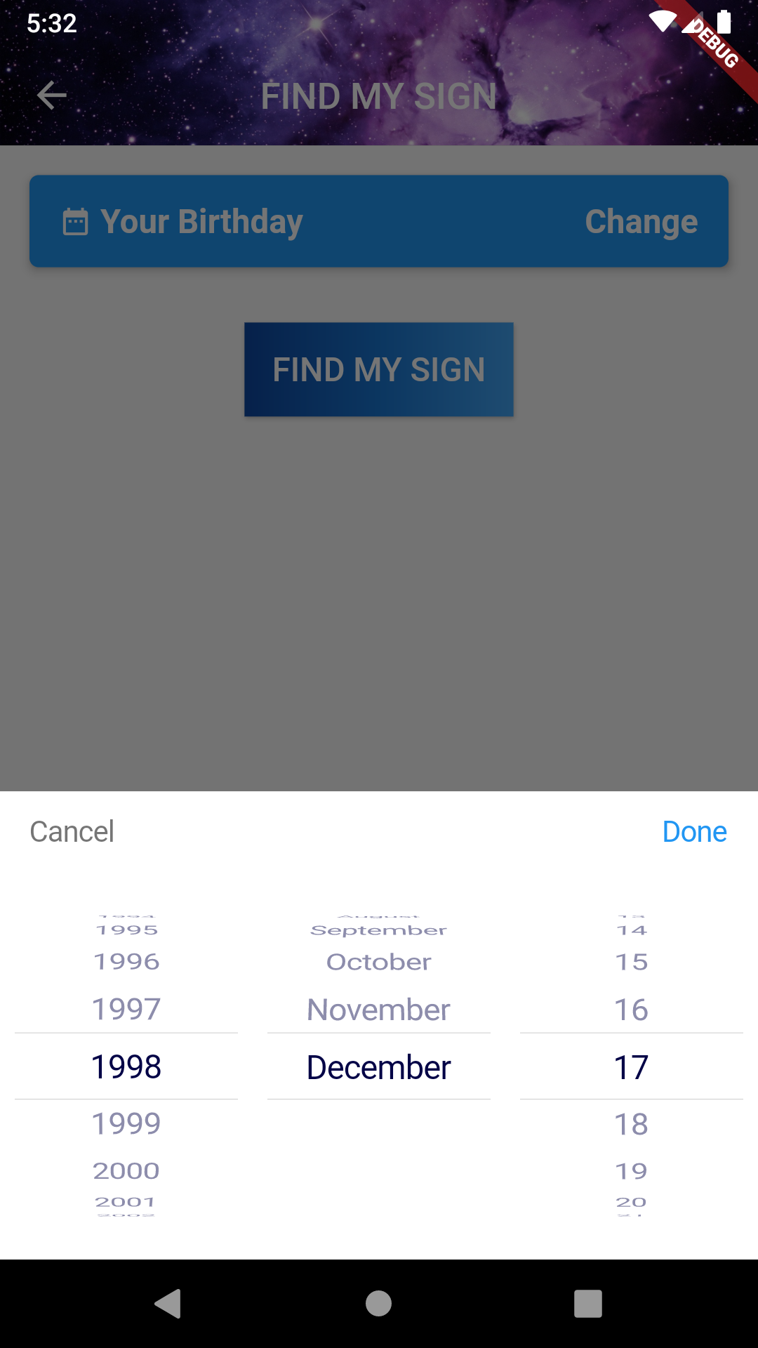 GitHub - merthankavak/flutter-horoscope-app: This application gives ...