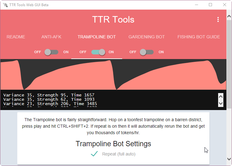 TTR Tools Snapshot