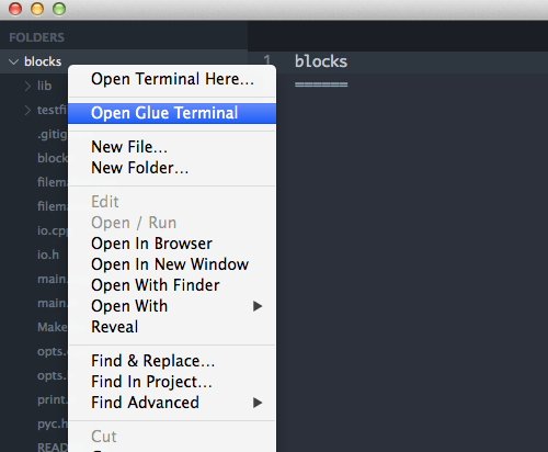 Right Click Menu