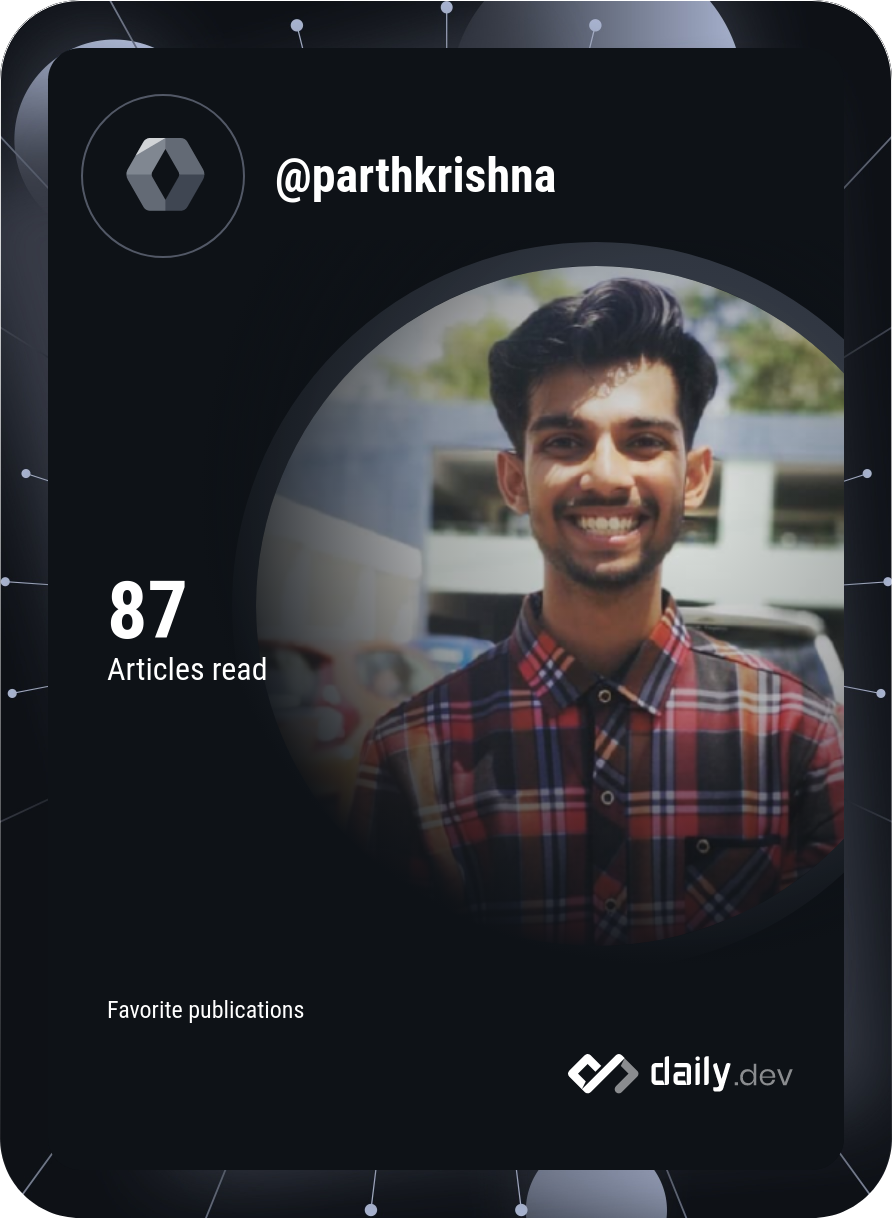 Parth Krishna's Dev Card