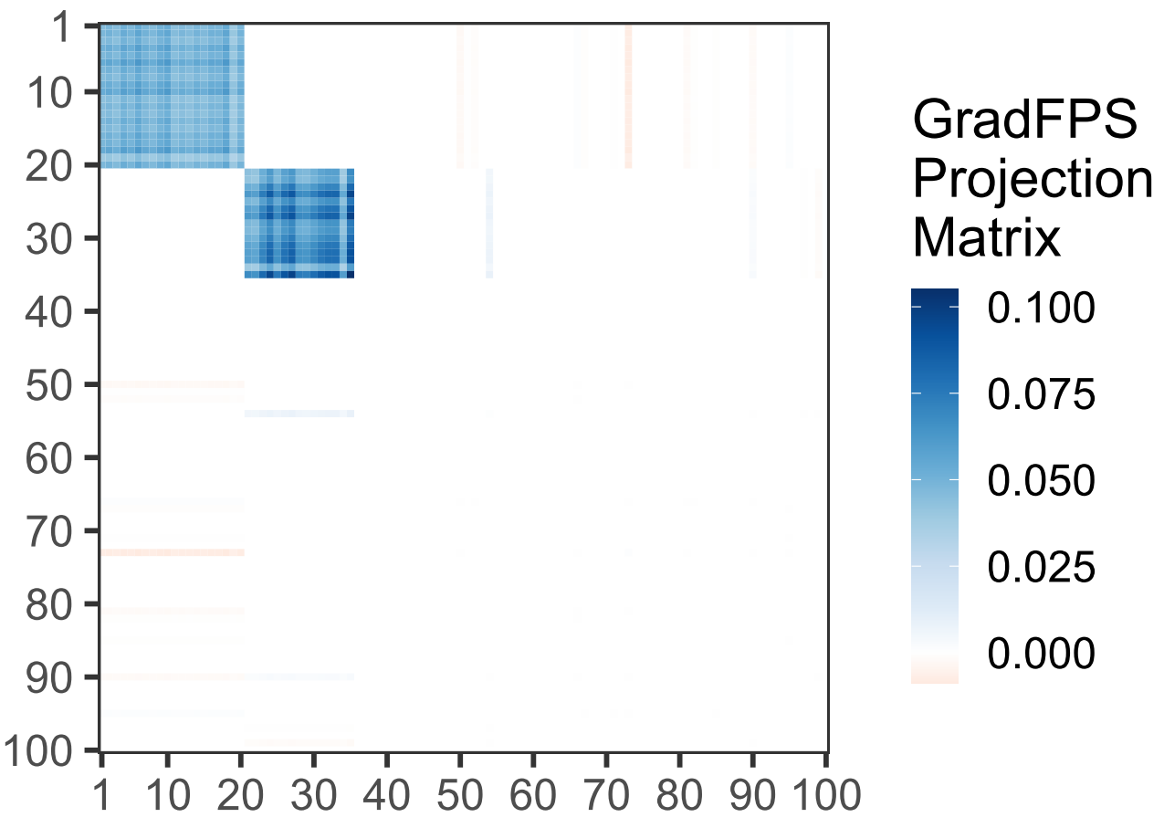 GradFPS projection matrix