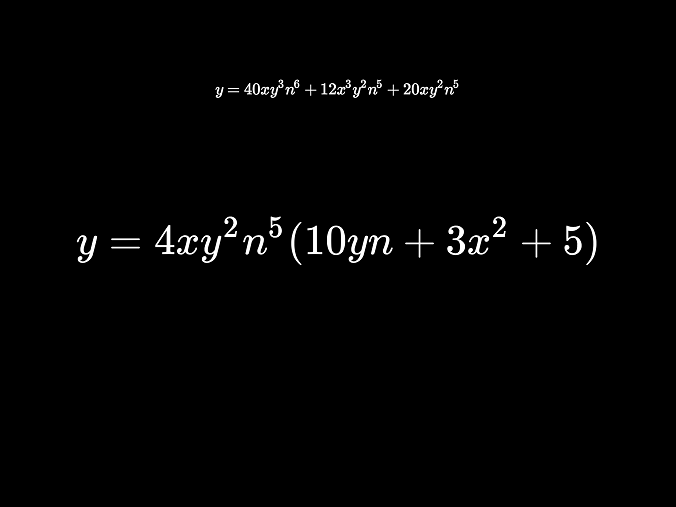 Factoring example 2