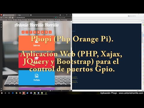 App Web para el control de puertos Gpio, Phopi (Php Orange Pi).