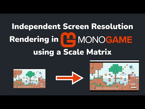 Scale Matrix Independent Screen Resolution Rendering