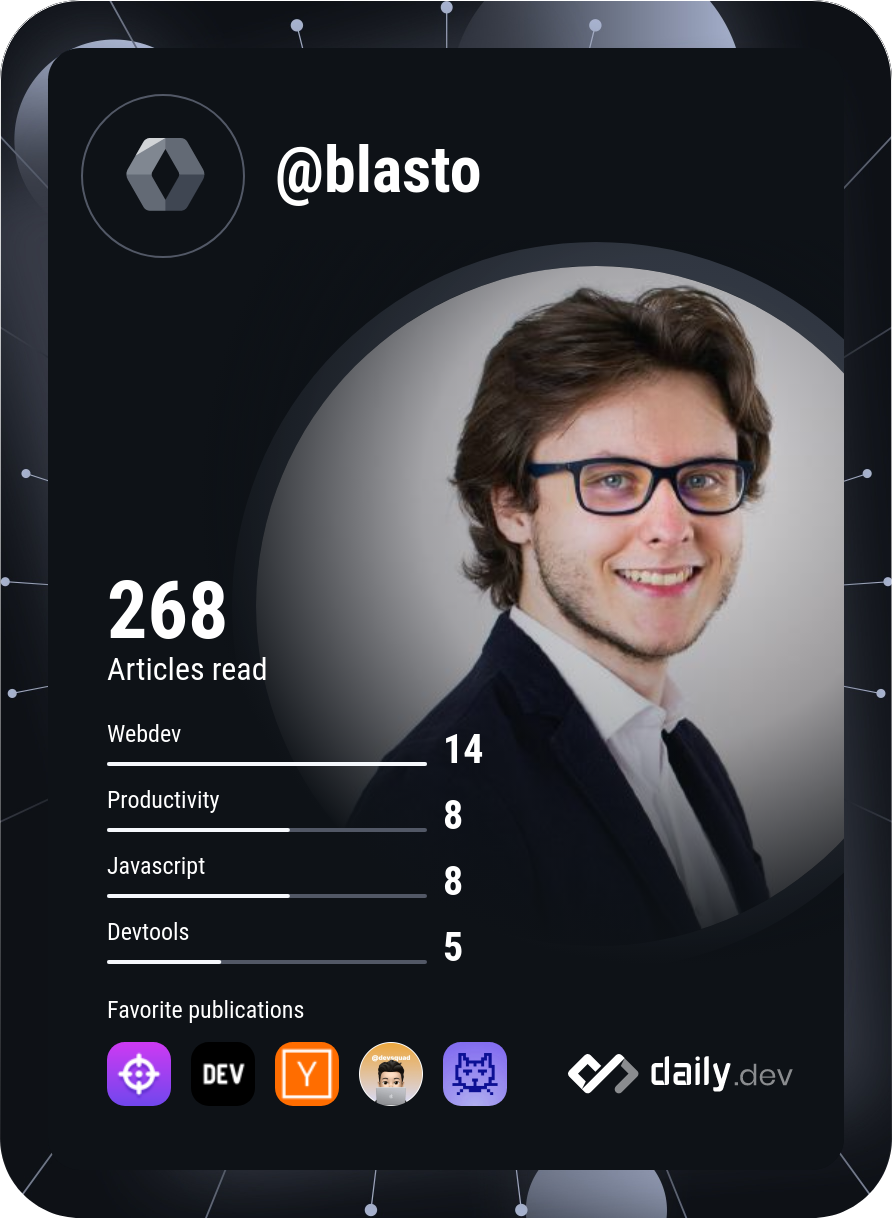 Thomas de Barros's Dev Card