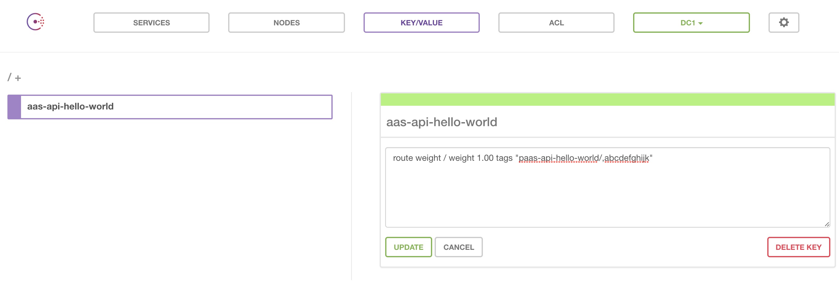 Key Value Document that is generated alt text