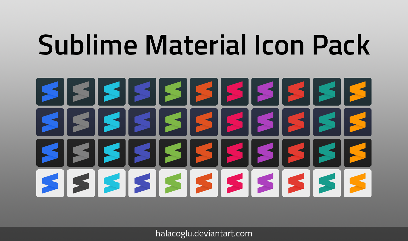 Sublime Material Icon Pack