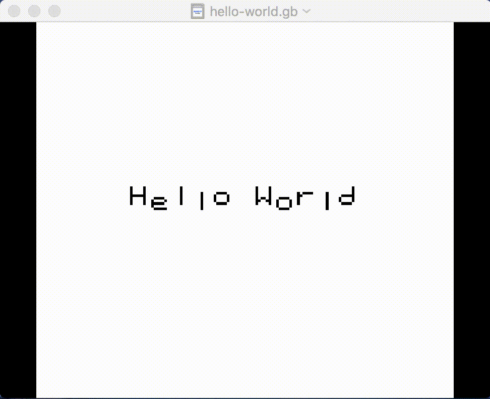 Hello World Animation Demo