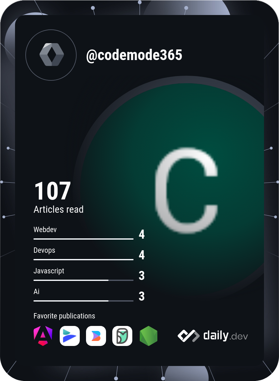 Code Mode's Dev Card