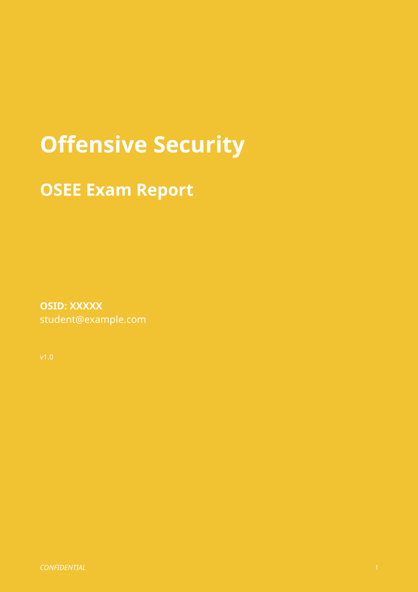OSEE Exam Report