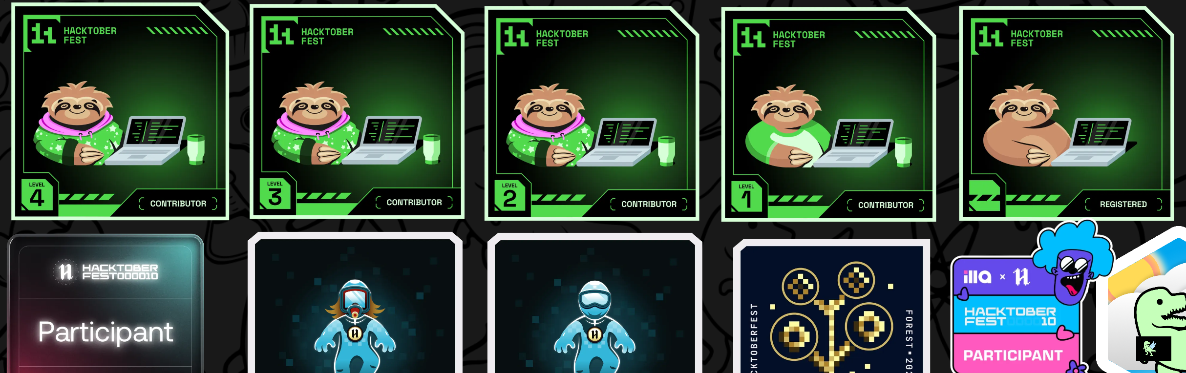 An image of @tejasgadge2504's Holopin badges, which is a link to view their full Holopin profile