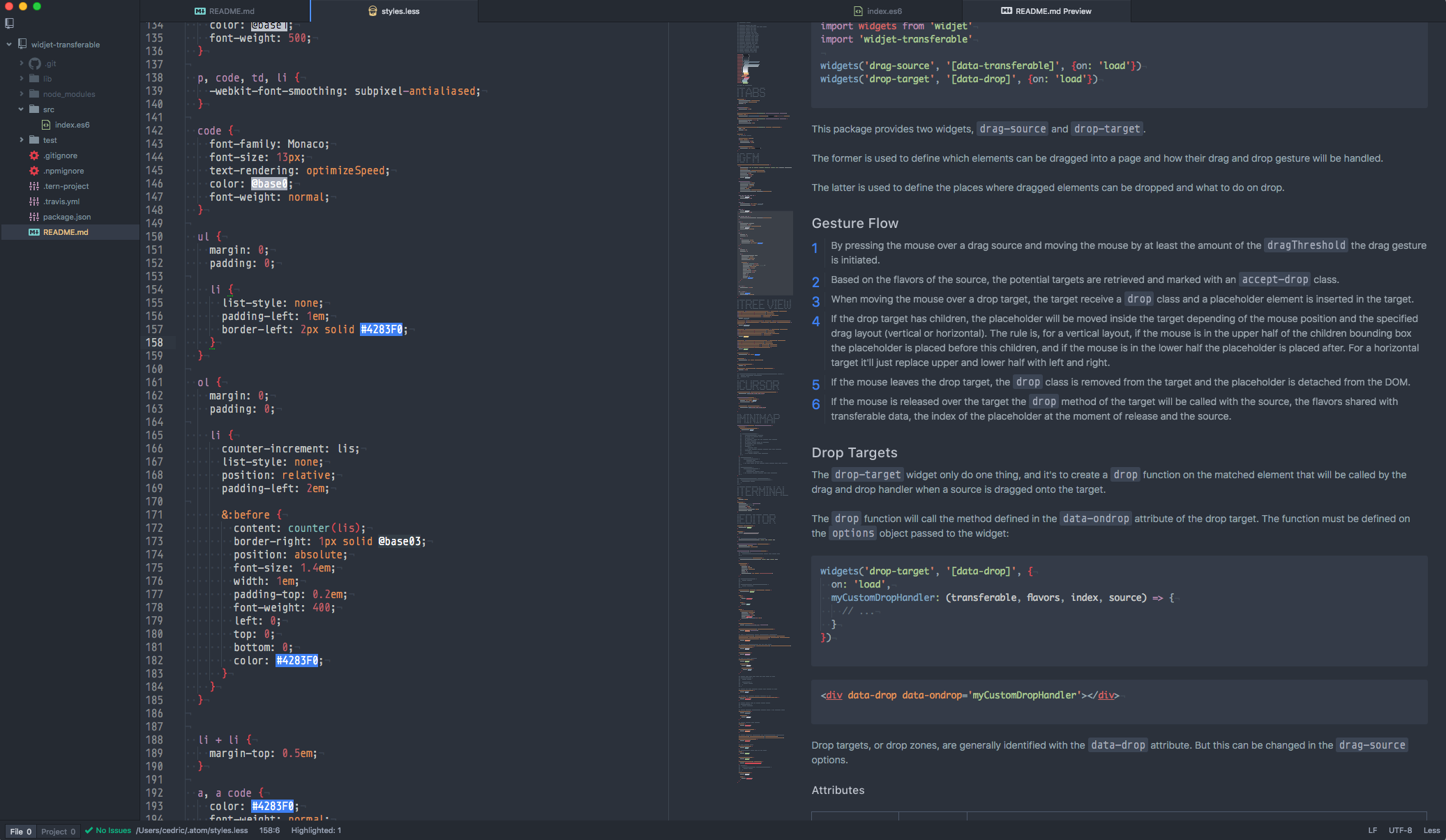 Atom Editor Screenshot