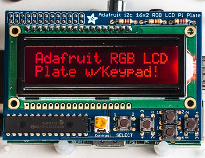 Adafruit 16x2 GPIO LCD