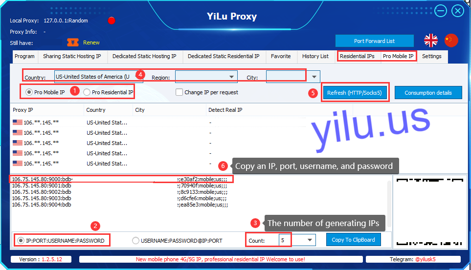 proxy for Telegram Android