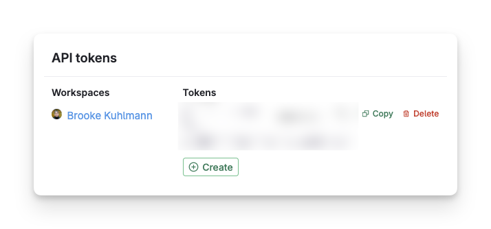 API Tokens