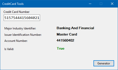 CreditCardTools