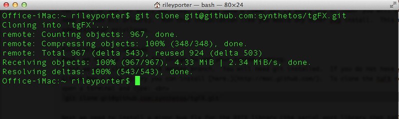 tgFX git clone