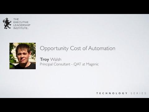 Opportunity Cost of Automation in Software Development