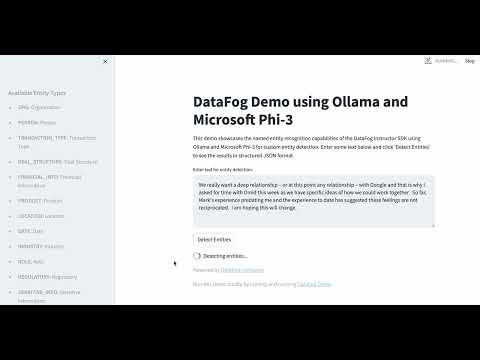 DataFog Instructor Demo