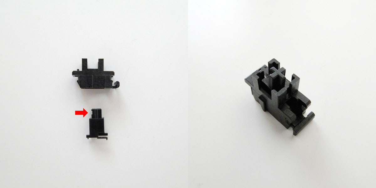 Insert the slider into the housing