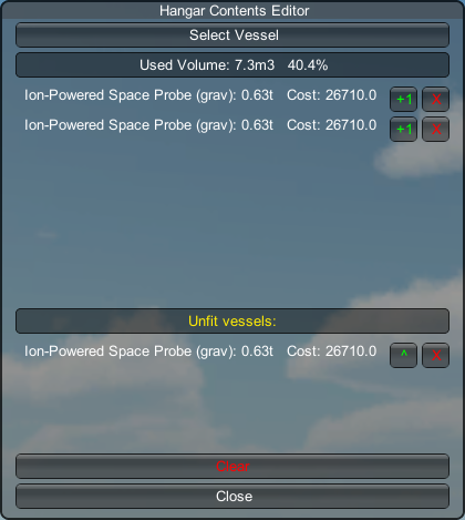 In-Editor Hangar GUI