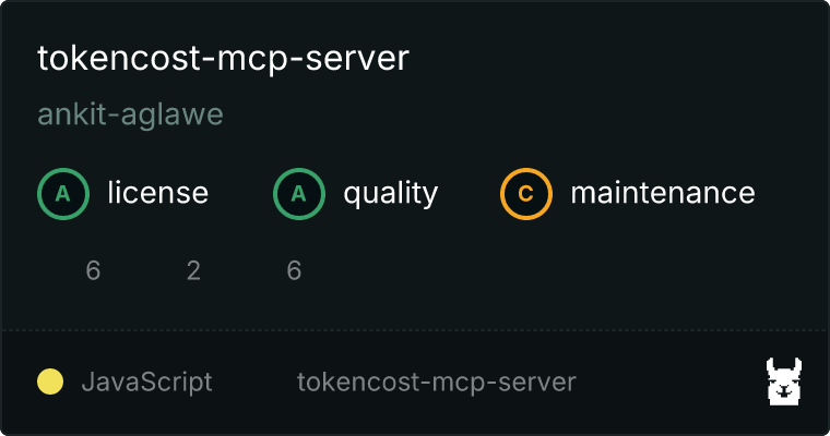 tokencost-mcp-server MCP server