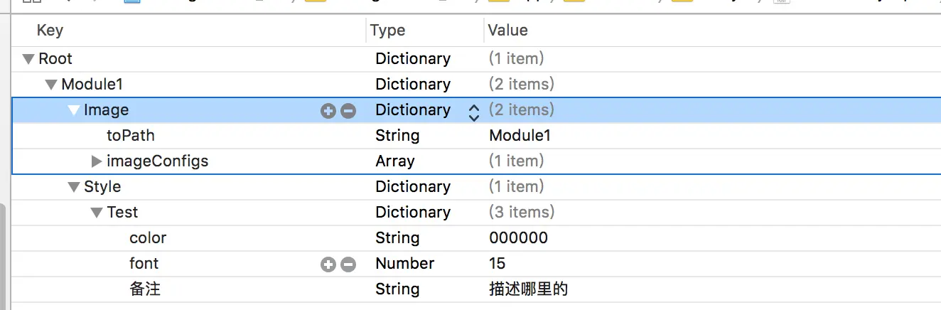 配置plist图示