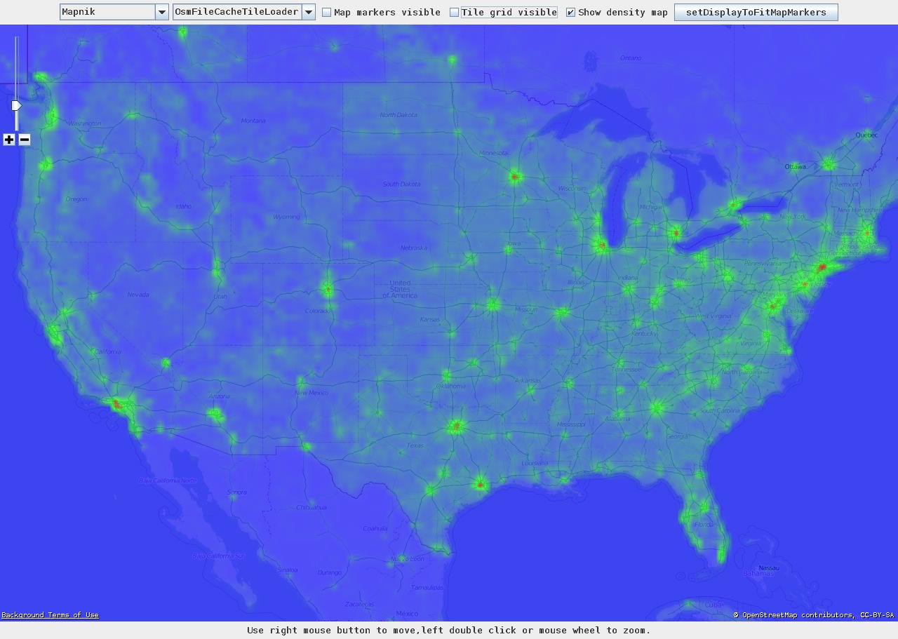 USA StreetDensityMap