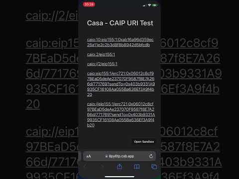 CAIP URI Demo (iOS)