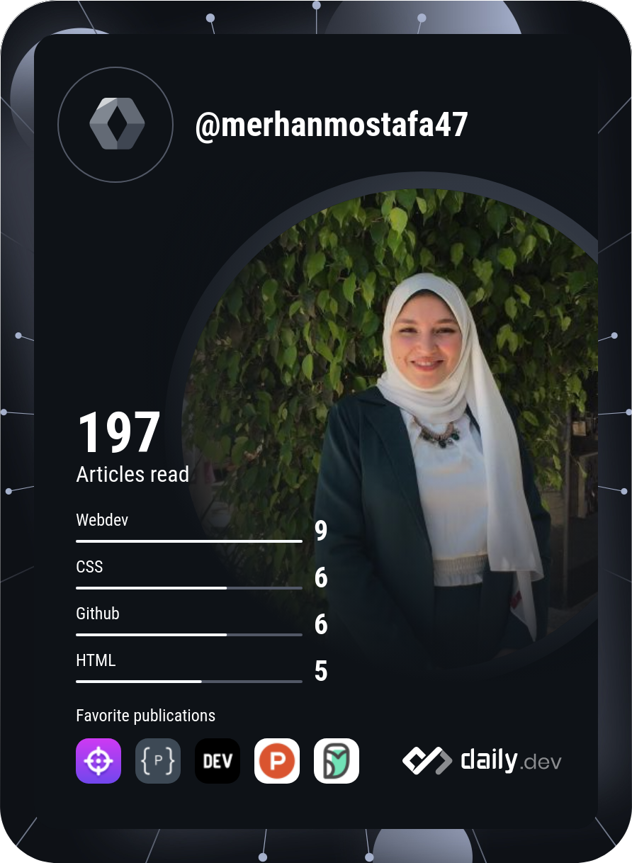 Merhan Mostafa's Dev Card