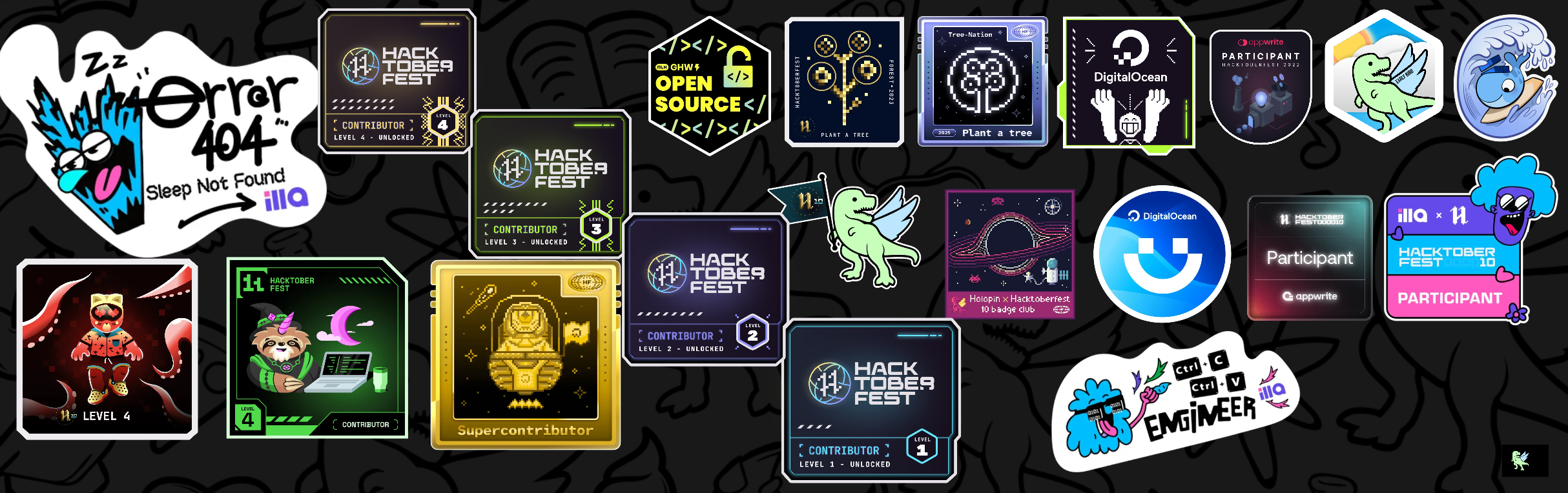 @1nf1n17y's Holopin board