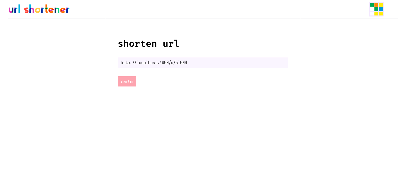 shortened url