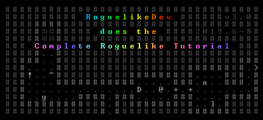RoguelikeDev Does the Complete Roguelike Tutorial Event Logo