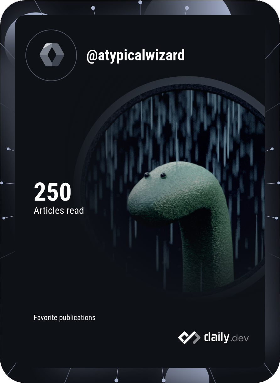 wizard's Dev Card