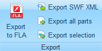 Export menu