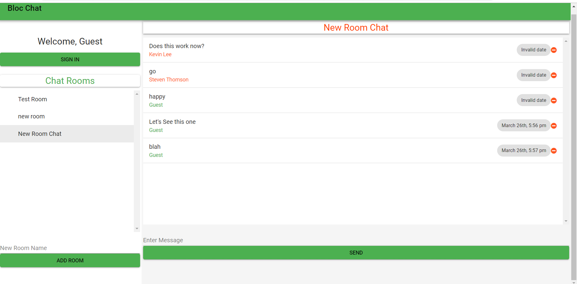 Bloc-Chat Desktop View