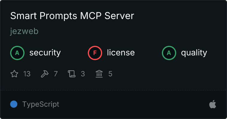 Smart Prompts Server MCP server