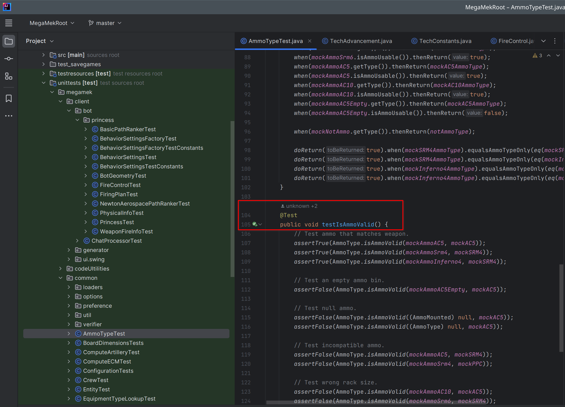 Running a Single Unit Test