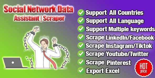 Social Network Data Bulk Scrape & Extractor Pro