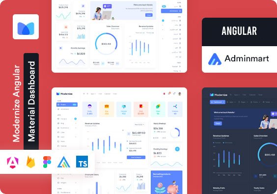 Modernize Angular Material Dashboard
