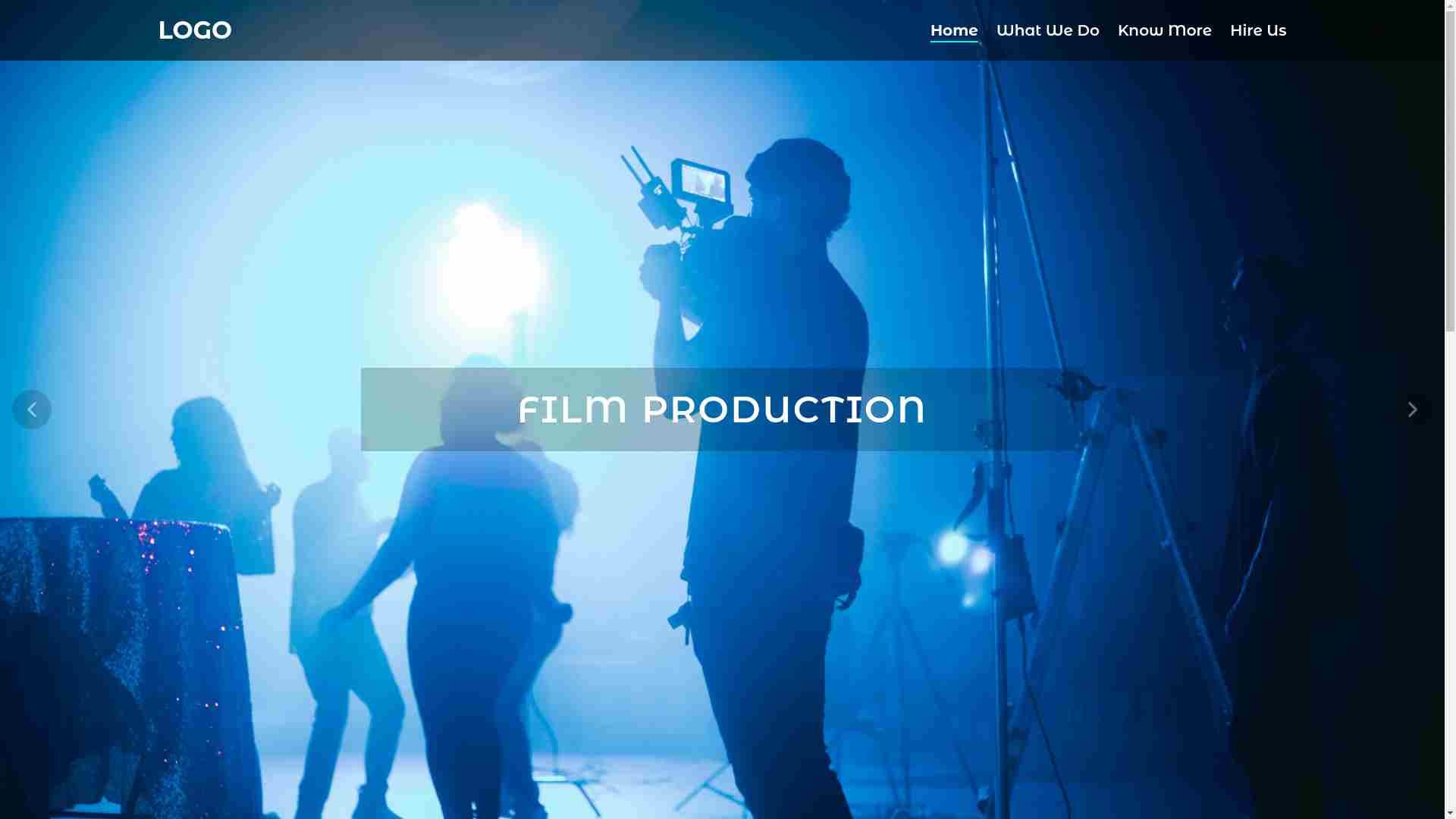 Film Production Website Template
