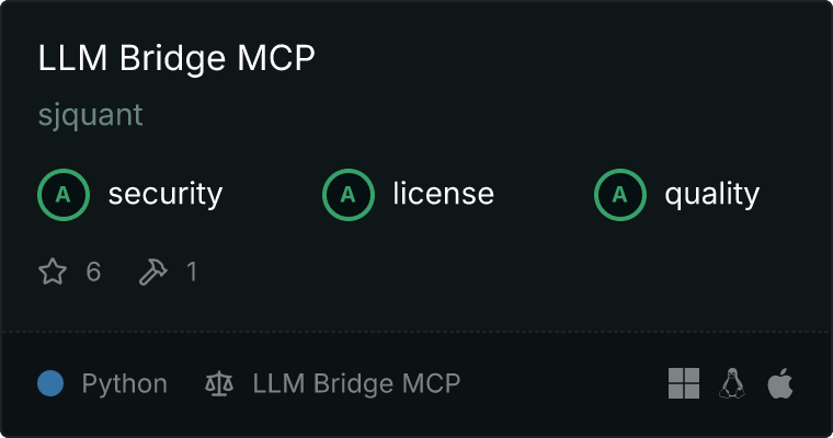 LLM Bridge MCP server