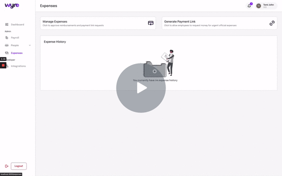 WYRE - People and Expense [Payment Links]