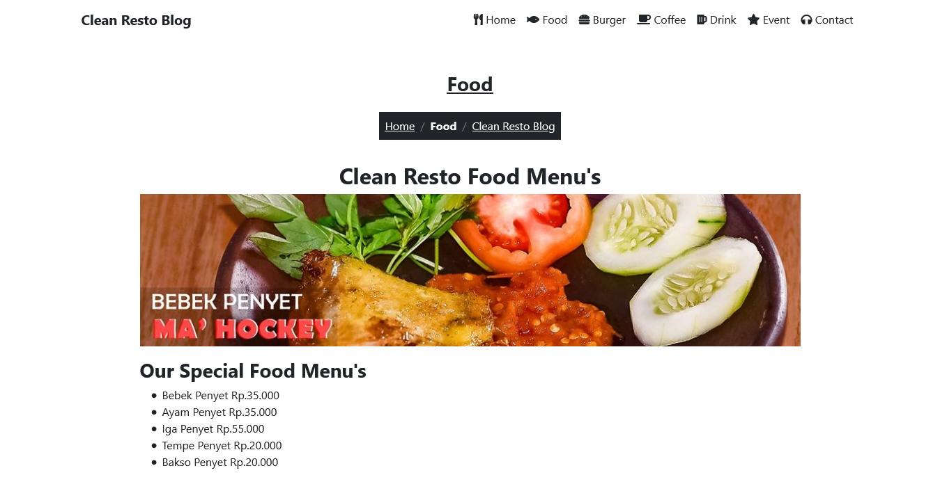 free restaurant website themes template download